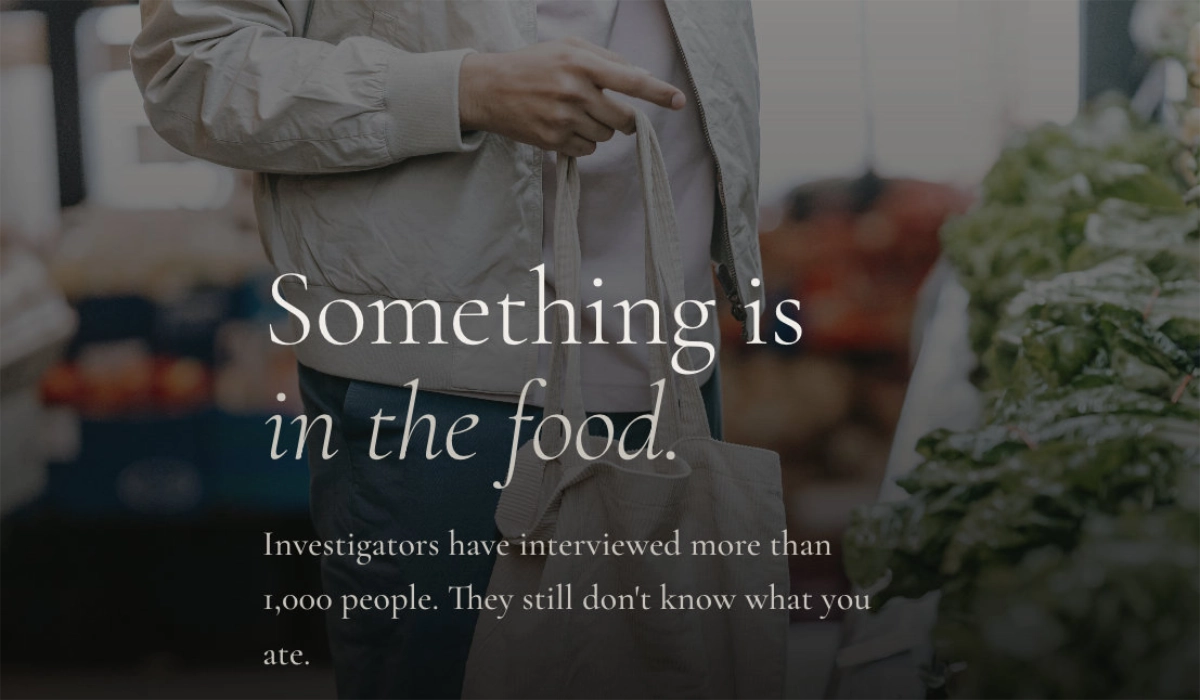 Something is in the Food web documentary title card.